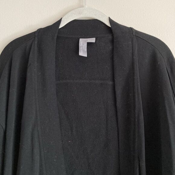 Sweaty Betty Womens Black Cora Cardigan Sweat Size Medium Open Front Cotton - Picture 3 of 9